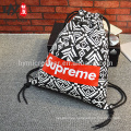 Custom printing skateboard hip-hop canvas backpack bag